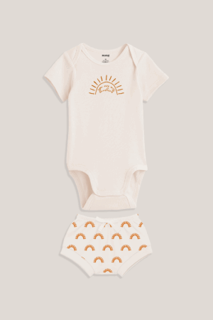 Conjunto de Body para Bebê - Curto Unissex - Sunshine