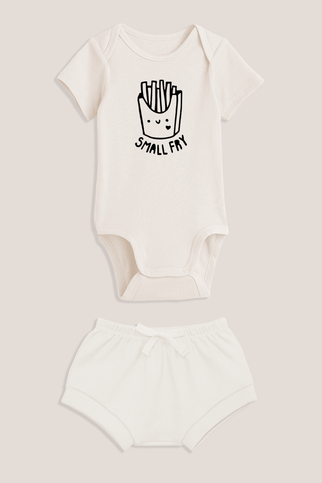 Conjunto de Body para Bebê - Curto Unissex - Batata Frita